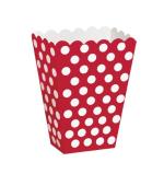 Popcornbox Punkte Rot Deko Party Kindergeburtstag